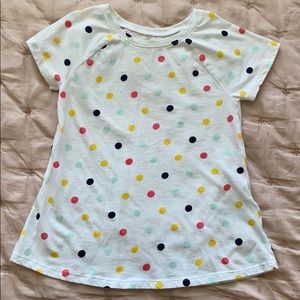 Girls A-line Polka Dot Top